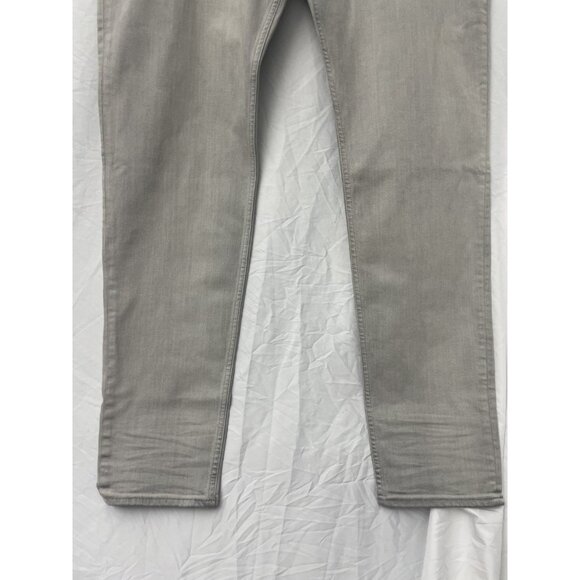 HUDSON Zack Skinny Jeans Denim Gray Yellow Button Men's Size 42 Pockets NWT - Picture 3 of 15